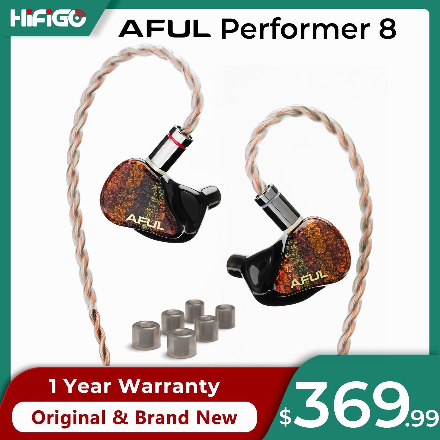 Planar Magnetic Iem Earphones - AFUL Performer 8/Performer8 Hybrid Drivers Wired