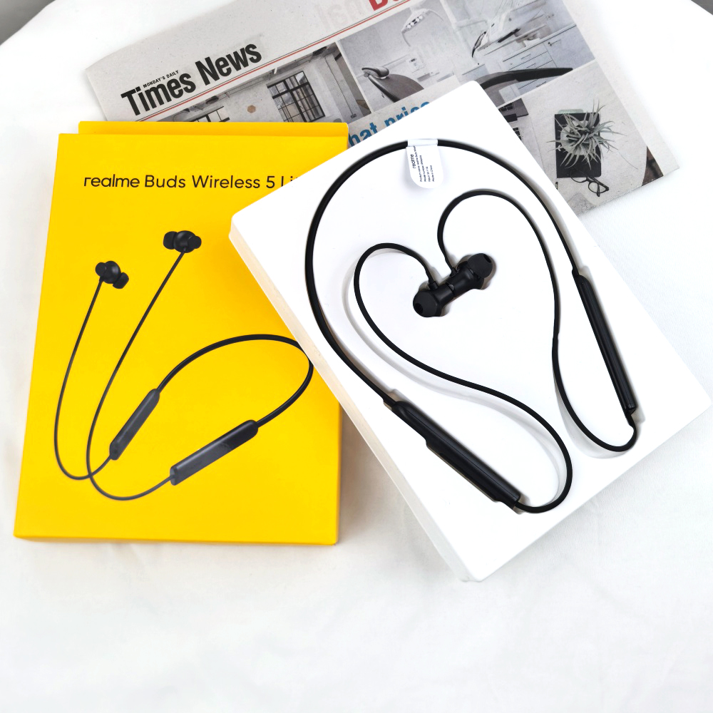 Realme Buds Wireless 5 Lite Ea - Magnetic Neckband Sports Earphones 评论和价格