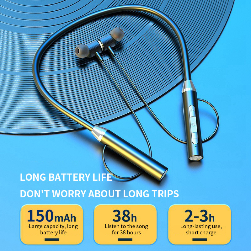 9D Wireless Bluetooth Earphone - Magnetic Neckband Sports Earphones 评论和价格