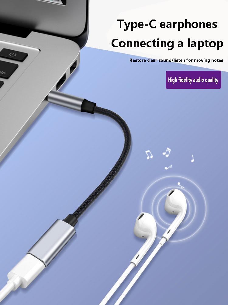 3.5mm Male to Type-C Aux Audio - Type C Wired Earphones With Mic 评论和价格