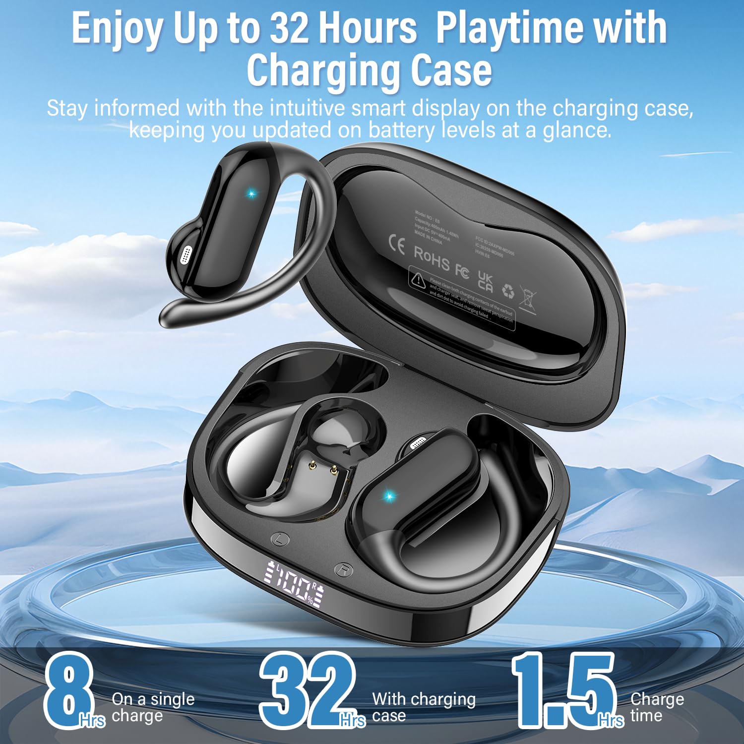 2026 Open-Ear Earbuds Bluetoot - Type C Wired Earphones With Mic 评论和价格