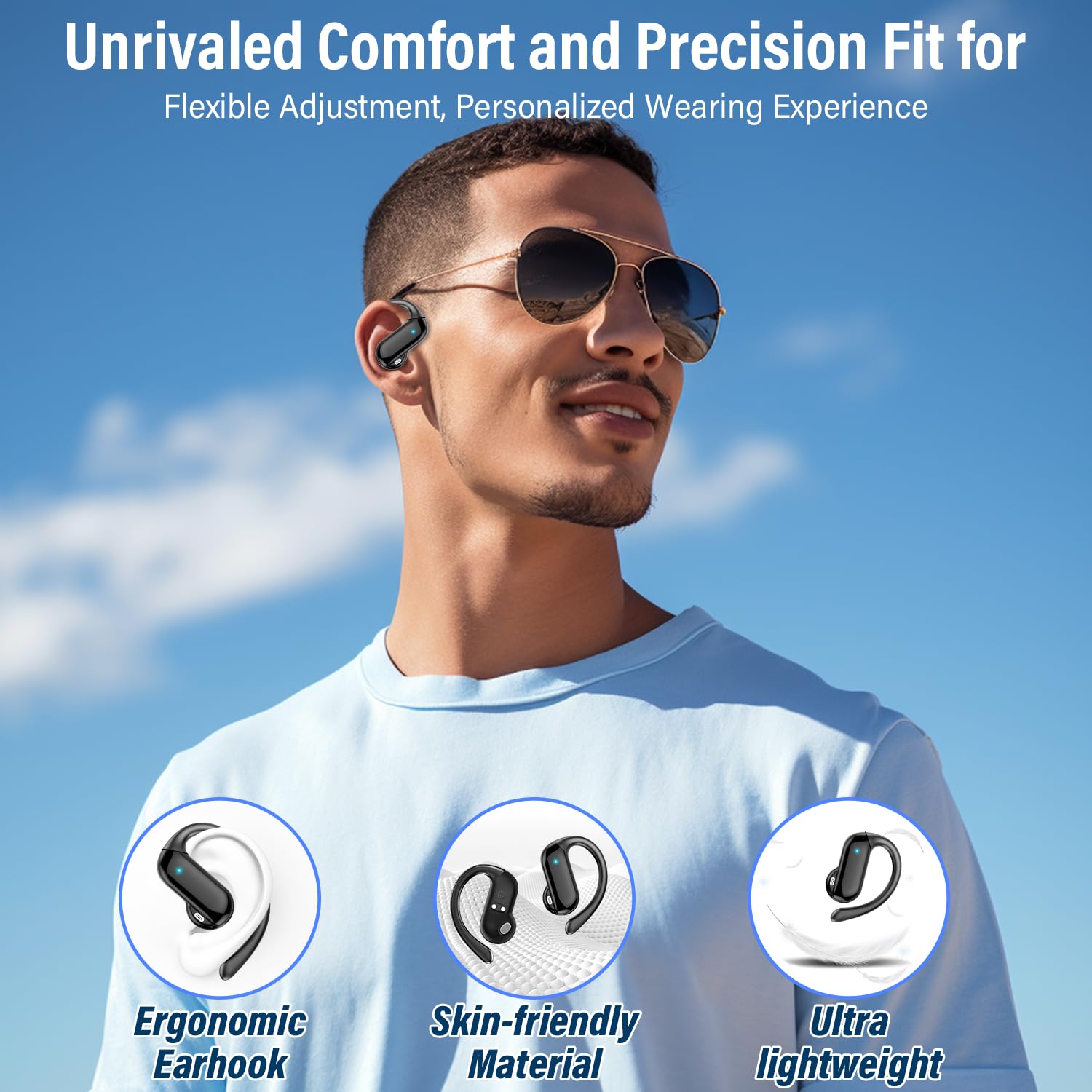 2026 Open-Ear Earbuds Bluetoot - Type C Wired Earphones With Mic 评论和价格