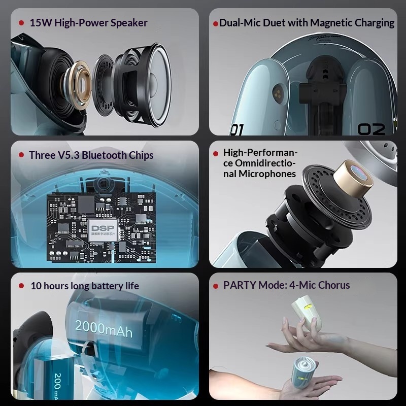SONGX Audio Dual Microphone Du - Speakers 评论和价格